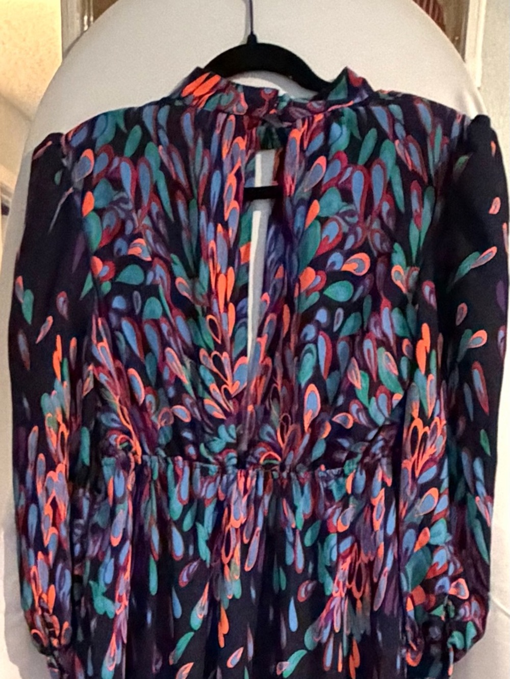 Fashion Nova Black Multi-Color Floral Maxi Dress